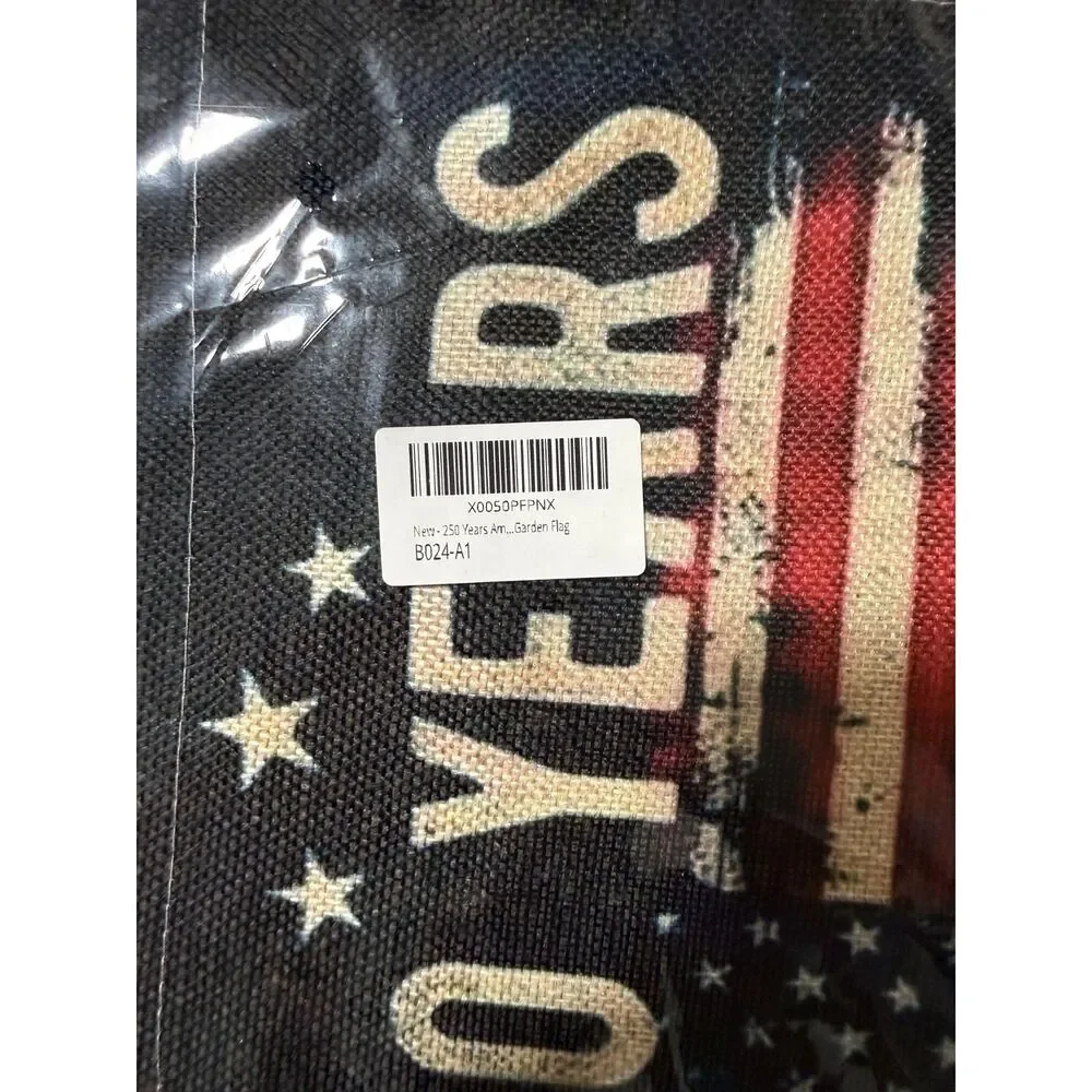 250th Anniversary USA Bundle: 1.5x3' Bunting Flag & 12x18